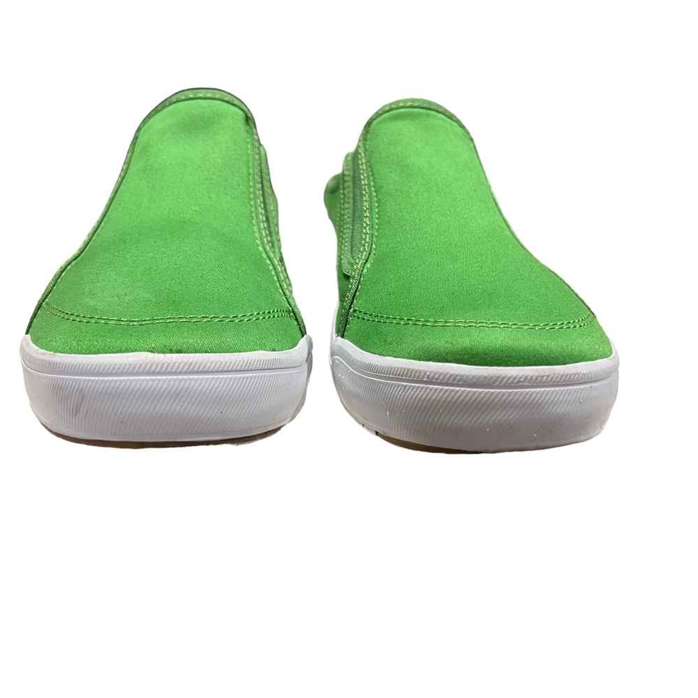 Keds satin mules slip ons kelly green size 8.5